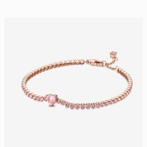 Pandora Sparkling Heart Tennis Bracelet